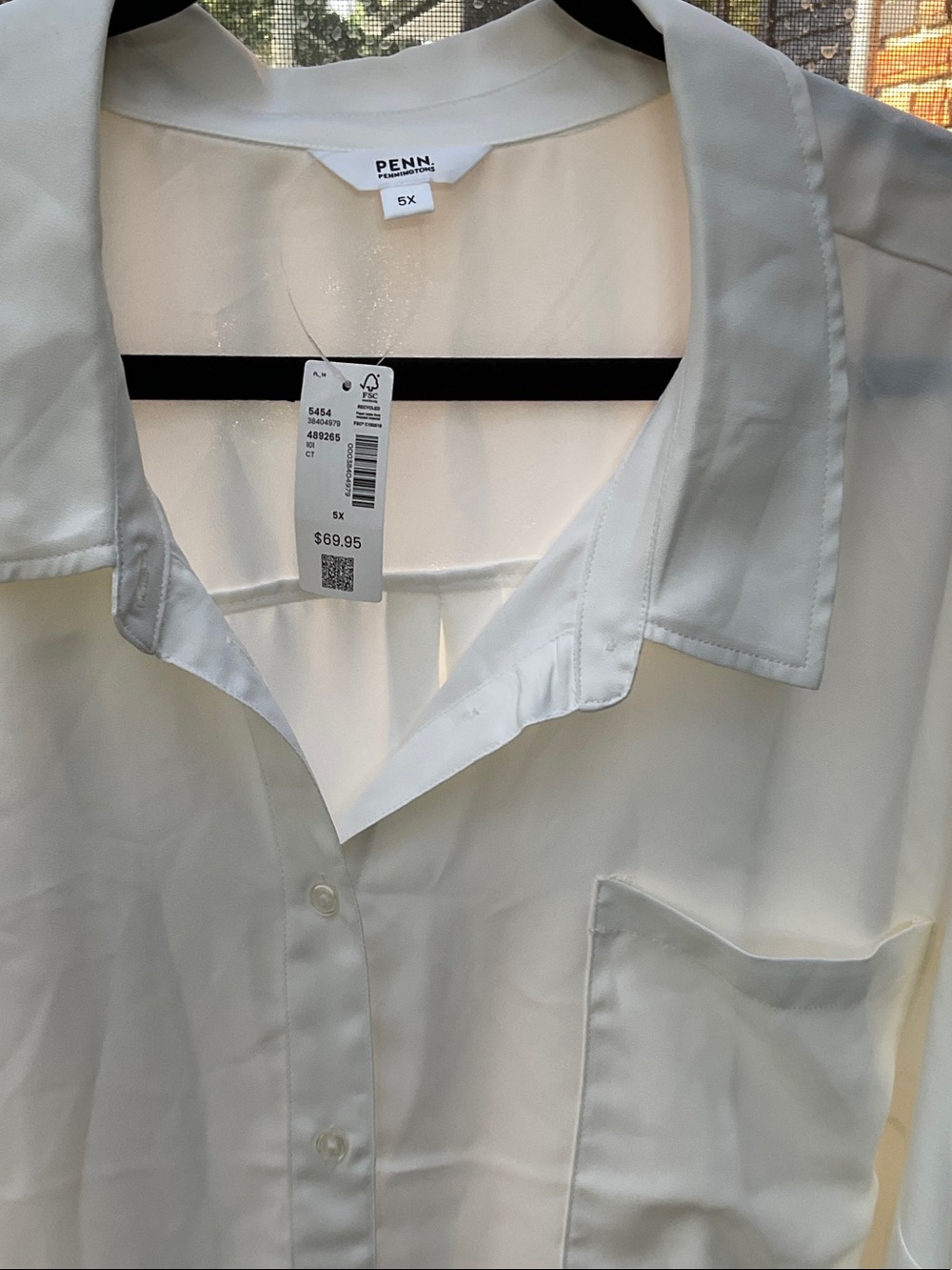 Penningtons White Button-Up Blouse - Picture 2 of 7